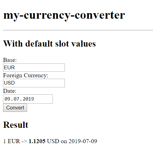 currency-converter working demo